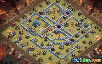 Ratusz 12 Układy bazy COC: dom, mapy wojenne i trofeum #14553