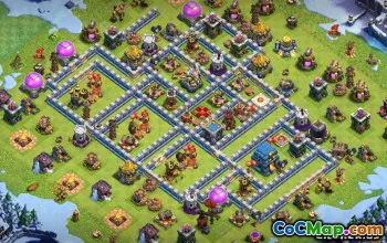 市政厅12 COC基础布局和地图 - 立即复制！ ＃12462