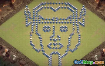 市政厅12 COC基础布局和地图|有趣与进度基础＃9887