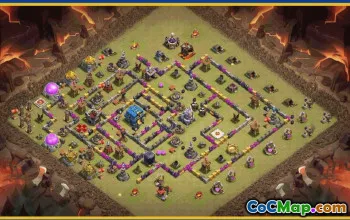 Town Hall 12 CoC Base Layouts & Maps | Trophy & War Defenses #30439