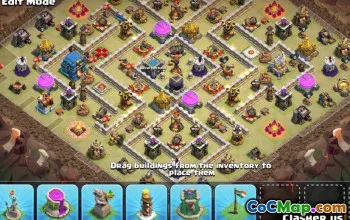 市政厅12 COC基础布局：战争，奖杯和家乡＃10035