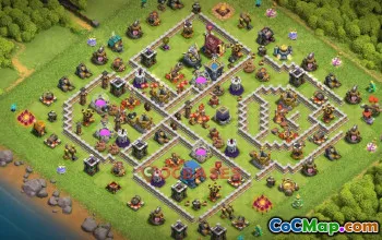 Town Hall 12 Farming Base | Clash of Clans - Copy Base Link #49588