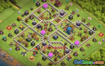 Town Hall 12 Farming Base - Clash of Clans | Copy Base Link #49589