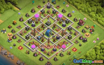 Town Hall 12 Farming Base — Clash of Clans | Copy Base Link #49594