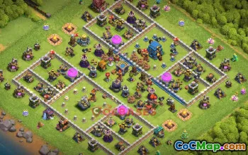 Town Hall 12 Farming Base - Clash of Clans | Copy Base Link #50739