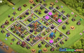 Town Hall 12 Farming Base | Clash of Clans Strategies - Base Link #50722