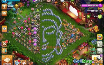 Town Hall 12 Fun Anti-3 Stars Base vjvup #56967