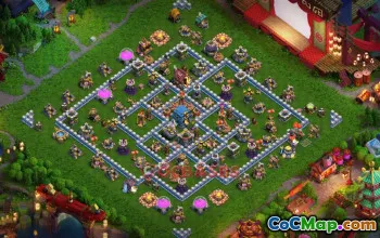 Town Hall 12 Hybrid Base – Clash of Clans, Copy Link #52505