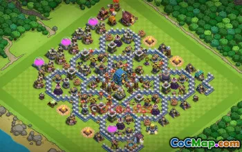 Town Hall 12 Hybrid Base – Clash of Clans, Copy Link #52506