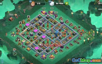 Town Hall 12 Symmetric Trophy Base - Clash of Clans #22819