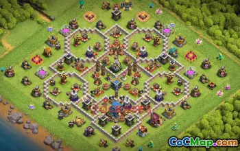 Town Hall 12 Trophy Base - Clash of Clans Base Link #49600