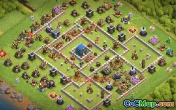 Town Hall 12 Trophy Base – Clash of Clans Base Link #49601