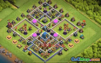 Town Hall 12 Trophy Base - Clash of Clans | Copy Base Link #48799