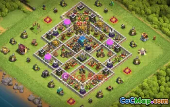 Town Hall 12 Trophy Base | Clash of Clans Defense & Link #49534
