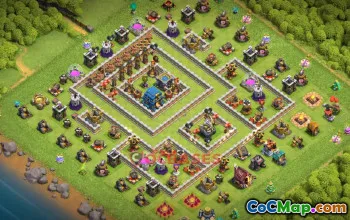 Town Hall 12 Trophy Base | Clash of Clans Defense Link #49719