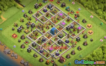 Town Hall 12 Trophy Base - Clash of Clans Defense Strategy #49616