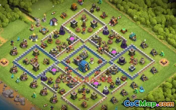 Town Hall 12 Trophy Base | Clash of Clans Ring Defense #49532