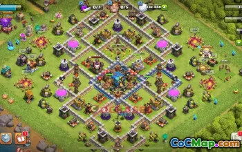 Town Hall 12 Trophy Base | Clash of Clans TH12 Anti E-Dragon #49538