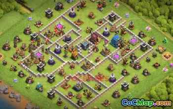 Town Hall 12 Trophy Base | Clash of Clans | Trophy Link #49621