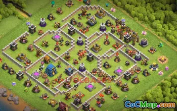 Town Hall 12 Trophy Base Link | Clash of Clans Defense #49623