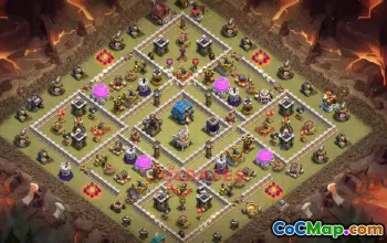 Town Hall 12 War Base | Clash of Clans Anti-3 Star Layout #49533