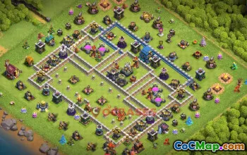 Town Hall 12 War Base | Clash of Clans Anti-Dragon & Full Star #48807