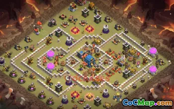 Town Hall 12 War Base - Clash of Clans | Copy Base Link #49569