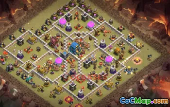 Town Hall 12 War Base - Clash of Clans | Copy Base Link #49573