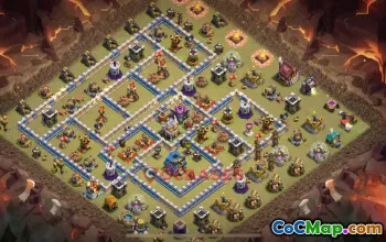 Town Hall 12 War Base | Clash of Clans Strategy & Link #48811