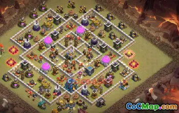 Town Hall 12 War Base | Clash of Clans War Defense & Link #49572