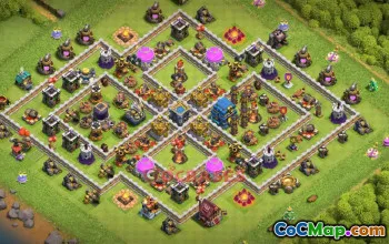 Town Hall 12 War Base | Clash of Clans War Layouts & Copy Link #49596