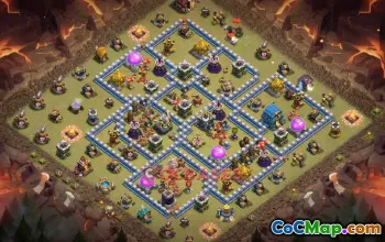 Town Hall 12 War Base for Defense & Strategy #55709