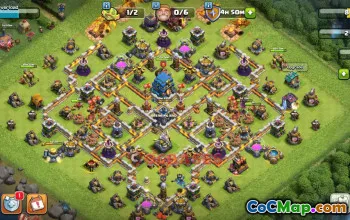 Town Hall 12 War Base with Copy Link #56810