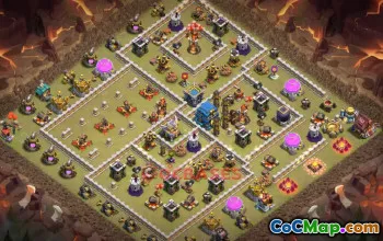 Town Hall 12 War Base with Copy Link - Clash of Clans #49562