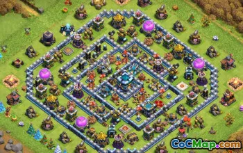 Town Hall 13 Baslayouter för COC: Jordbruk och trofékartor #14248