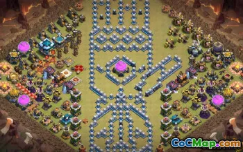 Balai Kota 13 Tata Letak Pangkalan COC: Peta Lucu & Kemajuan #13961