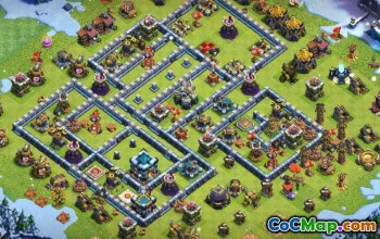 Town Hall 13 Layouts da base: Mapas de casa, troféu e guerra #14928