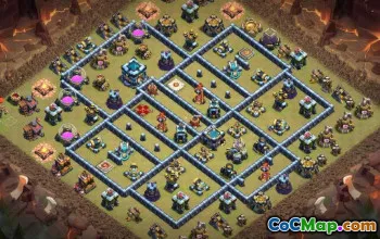 Layouts de base CoC da prefeitura 13: casa, troféu, mapas de guerra #16592