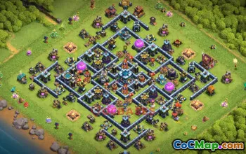 Town Hall 13 Farming Base - Clash of Clans, Best Defense & Links #50681