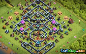 Town Hall 13 Farming Base - Clash of Clans | Copy Base Link #50674