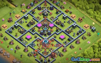Town Hall 13 Farming Base | Clash of Clans | Copy Base Link #51563
