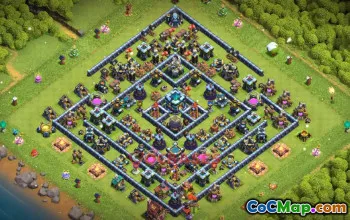 Town Hall 13 Farming Base | Clash of Clans Guide at link #49505