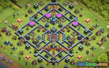 Town Hall 13 Farming Base | Clash of Clans Guide [base link] #50691