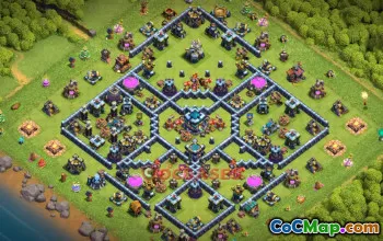 Town Hall 13 Farming Base | Clash of Clans Guide | Base Link #50713