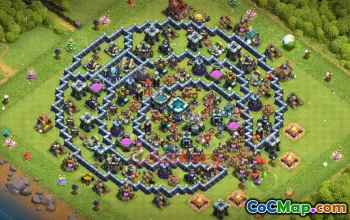 Town Hall 13 Farming Base | Clash of Clans Strategy (base link) #49504