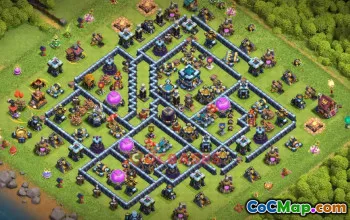 Town Hall 13 Farming Base - Clash of Clans Strategy | base link #50680