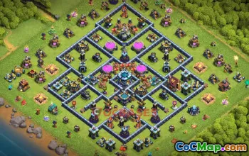 Town Hall 13 Farming Base | Clash of Clans Strategy | Base Link #50696