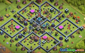 Town Hall 13 Farming Base | Clash of Clans Strategy & Copy Link #50693