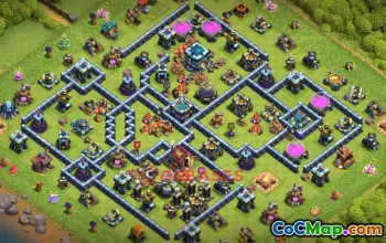 Town Hall 13 Farming Base | Clash of Clans Strategy & Link #50716