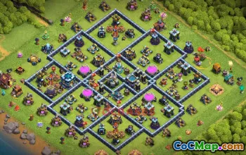 Town Hall 13 Farming Base | Clash of Clans Strategy & Link #51562